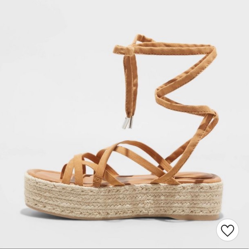 Platform Lace-Up Wedges